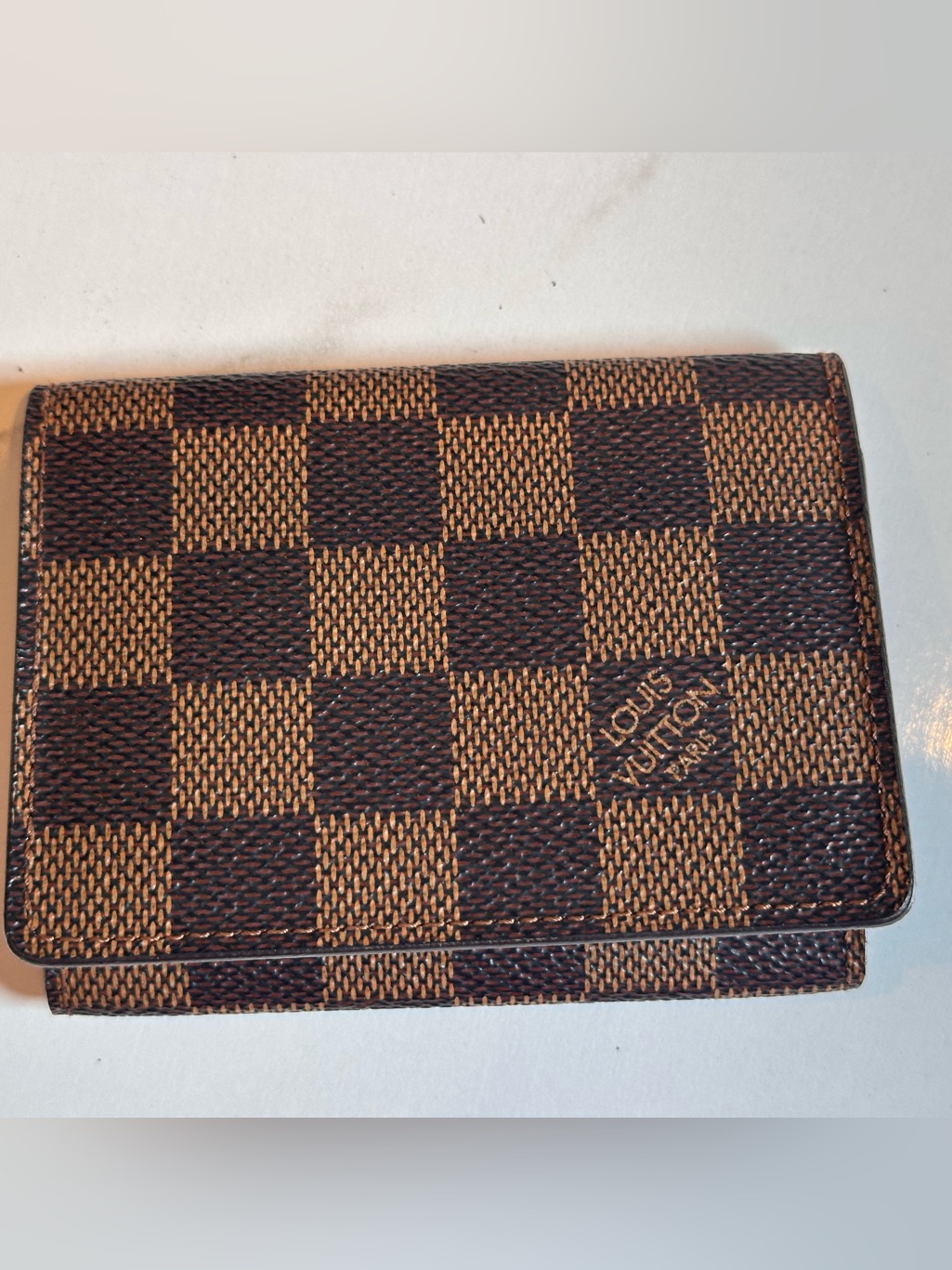 Authentic Louis Vuitton Damier Ebene Buisness Card Holder